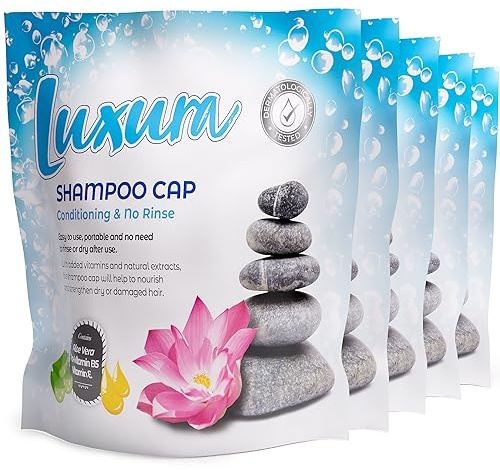 Pack of 5, Luxura Shampoo Cap, Conditioning, No Rinse