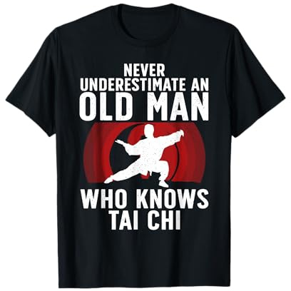 Cool Tai Chi Art for Grandpa Men Martial Arts Tai Chi Lovers T-Shirt