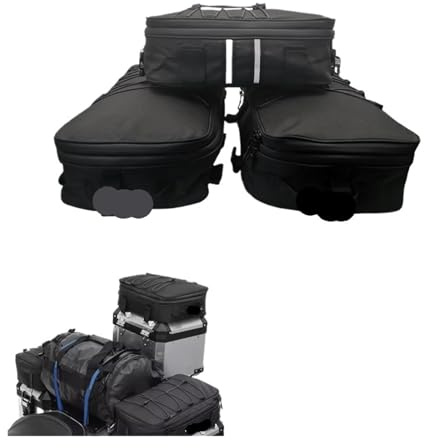 WENYOG Bauletto per Moto Valigia for Moto Borsa for Bagagli Borse in Alluminio Valigia Laterale for Bagagli per i Lunghi Viaggi(3 Bags - A Set)