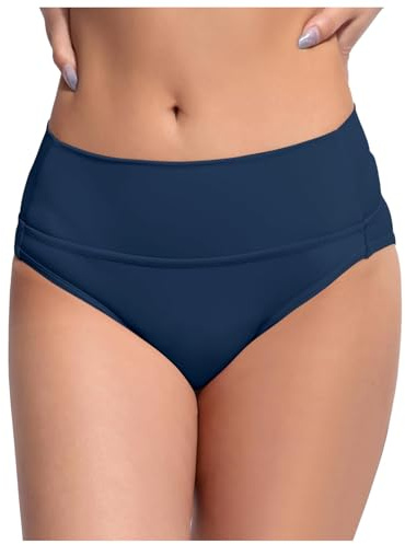 Traje de Baño Menstrual para Mujer Bikini de Cintura Alta Bikinis y Braguitas a Prueba de Fugas Ropa Interior Impermeable para el Período