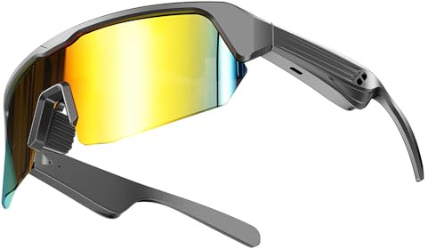 Occhiali da ciclismo intelligenti GPS Display HUD, navigazione vocale, compatibile con iOS/Android, lenti intercambiabili, batteria 8 ore per mountain bike, Smart Glasses Bicicletta