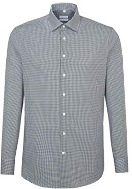 Chemise business homme Seidensticker - coupe slim - sans repassage - col Kent - manches longues - 100 % coton
