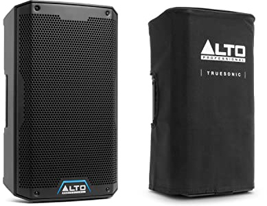 Alto Professional TS408 et Housse pour TS408 – Enceinte Active Bluetooth 8 de 2000W avec mixeur 3 canaux, Connexion sans Fil, DSP et Housse de Protection résistante pour Enceinte