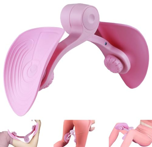 Entrenador de Cadera, Ejercitador de Piernas Multifunción, Entrenador de Músculos del Piso Pélvico Rosa, para Pérdida de Peso, Ejercicio, Tonificación y Recuperación Postparto