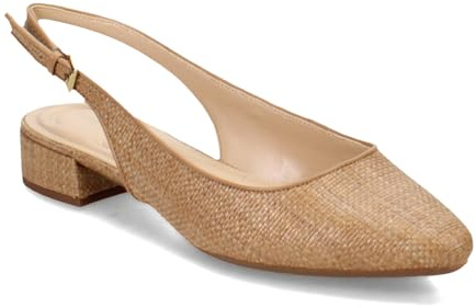 Easy Spirit Cassius Women's Pump, 7.5 B(M) US, Caramel-Woven