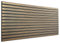 Lot de 6 panneaux 3D en polystyrène - Panneaux de plafond XL - Panneaux muraux - Décoration, imitation lamelles en polystyrène doré - Revêtement mural - 3 mm d'épaisseur - 100 x 50 cm - 3 m² - 3 m² -