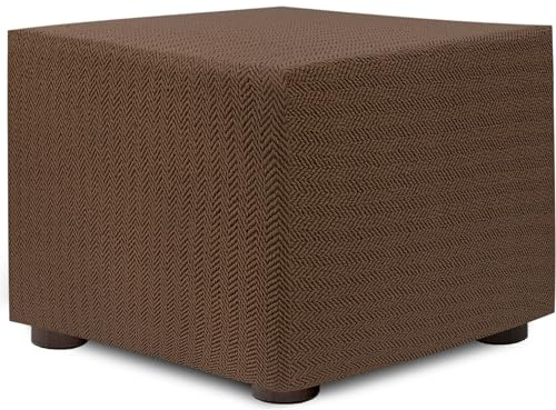 ECOMMERC3 Housse pour Pouf 40 x 40 cm, Super élastique bi-élastique, Protection Respirante, Anti-Usure, Facile à Installer et à enlever, adaptabilité maximale et Protection Quotidienne