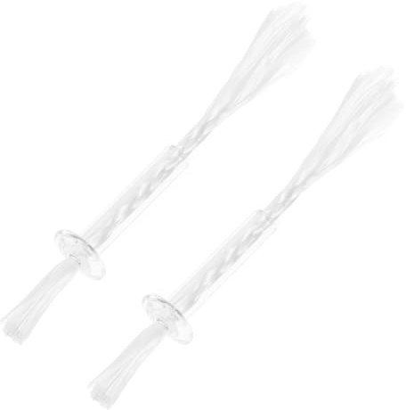 LOLIPPYY 2 Piezas Mechas de Algodón para Lámparas de Aceite Tubo de Mecha de Vidrio Resistente Recambio para Linternas y Lámparas de Queroseno para Bodas y