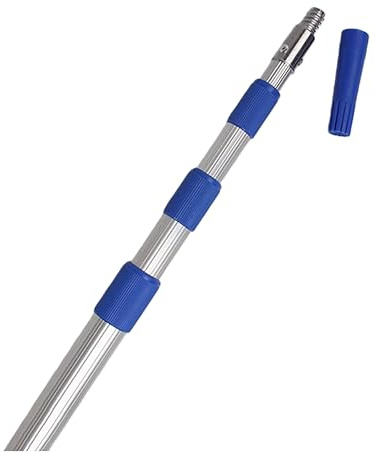 Rullo for pittura con asta telescopica di prolunga - for pittura murale, telaio for rullo resistente e asta estensibile for rivestimenti interni/esterni(5 meters)