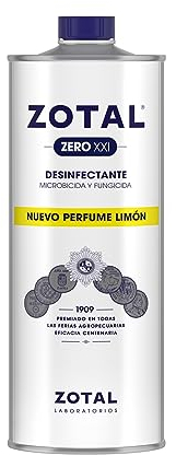 ZOTAL ZERO - Desinfectante Microbicida Limón | Limpieza Profunda | Uso Profesional y Doméstico | Aroma Fresco (1 Unidad - 1 Litro total)