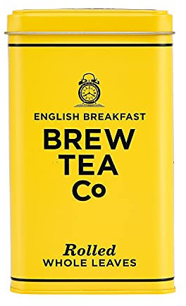 Brew Tea Co - English Breakfast Tea in Classic Tin - Strong & Malty - 150g Loose Leaf Tea