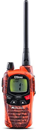 Midland G9 Pro – Tvåvägsradio Walkie Talkie Dubbelt Band, Blaze Edition – 1 Walkie-Talkie, Lång Räckvidd