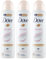3x deodorante spray Dove Talc Soft 48h Peonia & Ambra 0% Alcol Antitraspirante - 3 Deodoranti da 150ml ognuno