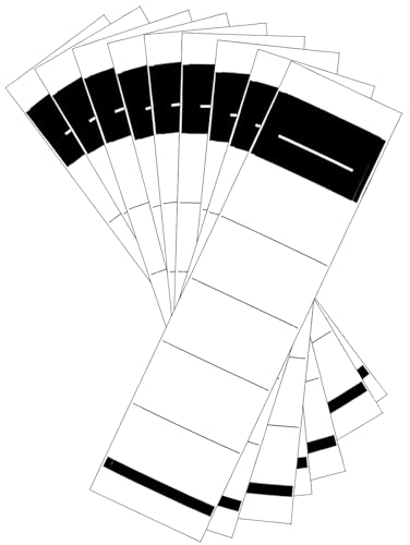 100 Stück Ordner Etiketten Selbstklebend Breit Ordnerrücken Aufkleber Weiß Ordner Rückenschilder Selbstklebend 5.4 * 19cm für 8 cm Breit Ordner