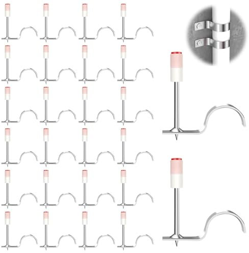 200 Pieza Pistola de Clavos Manual para Hormigon, Diámetro 7,3mm Clavadora Hormigon, Pistola a Presion para Clavos, para Fixing Conductos de Cable para Techo y Wall de Hormigón