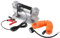 L-home 12V Mobiler Kompressor mit Zubehör Tasche, Luftkompressor Auto Reifenpumpe 150 psi, Elektrische Pumpe Auto mit 5m Spiralschlauch, 27x14x20 cm