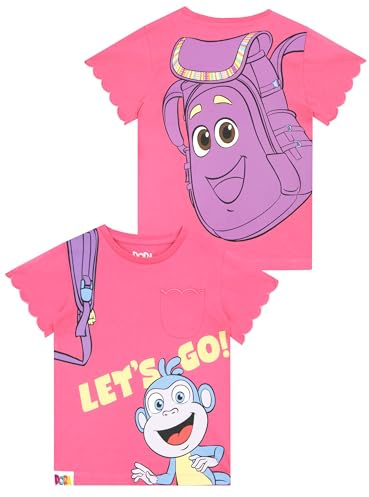 DORA Camiseta Niña, Camisa Manga Corta Niña, Ropa Niños De Verano, Camisetas Niño, Rosa 4-5 Años