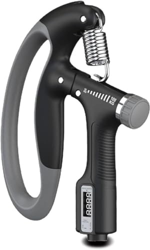 Grip Strengthener, 10-100Kg Adjustable Resistance Hand Grips Hand Gripper Trainer Forearm Strengthener for Muscle Building Hand Finger Exercise Grippers