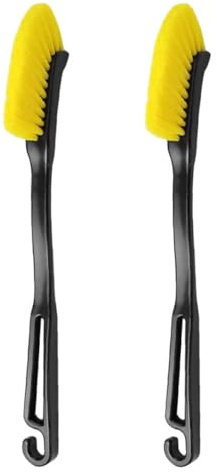 Gogogmee Cepillo para Limpiar Llantas y Neumáticos 2 Piezas Cepillo Largo y Suave Herramienta de Limpieza Interior y Exterior para Automóviles y Camiones