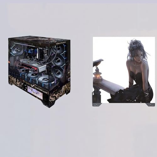 Cajas De Computadora, Caja De Juegos De PC De Torre Media M-ATX/ATX/ITX - Puerto Frontal De E/S USB 3.0/Tipo C - Vista Panorámica De 270° - Panel De Vidrio Templado - Personalización Privada