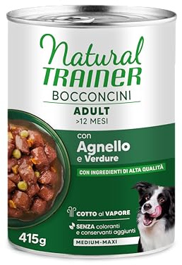 Natural Trainer Bocconcini per Cane Medium & Maxi con Agnello - 12 x 415g