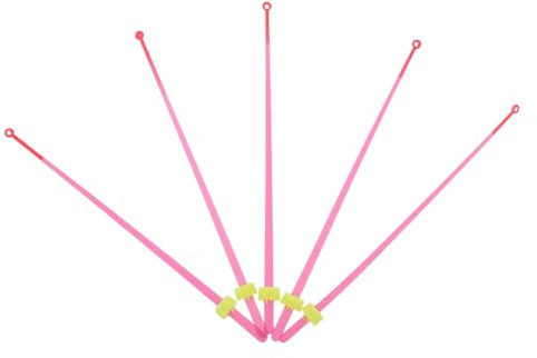 BESPORTBLE Estensione Canna da Pesca Sul Ghiaccio 14 CM Rossa Set 5 Pezzi Blocco di Sicurezza Punta Superiore Sensibile per Pesca in Acqua Leggera e Salata Accessorio per Canna da Viaggio