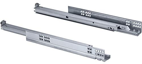 Gedotec Schubladenschiene Vollauszug 380 mm mit Blumotion Dämpfung | Blum Tandem 560H3800B | Tragkraft: 30 kg | Soft-Close Schubladen-Auszug inkl. Kupplungen | 1 Paar - Auszüge für Holz-Schubkästen