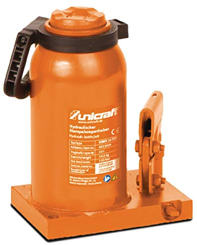 Unicraft Hydraulischer Stempelwagenheber HSWH 20 TOP (Tragkraft: 20 t, Hub: 150 mm, horizontal verwendbar) 6211020