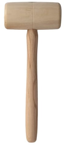 Cut360 Holzhammer | Weißbuche | Ø 60 mm | Länge: 120 mm | 300 g | Vielseitiger Holzklopfer für Holzbearbeitung und Schnitzprojekte | Klöpfel für Zimmerleute, Tischler & Schreiner