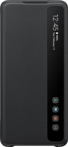 Samsung Original Galaxy S20+ and S20+ 5G Clear View Cover/Mobile Phone Case - Black - 6.7 inches