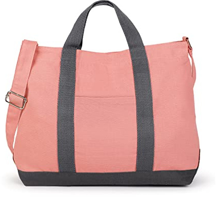 Eco Right Large Canvas Tote Bag for Men, Crossbody Tote Bags for Women for Work, Shopping & Beach