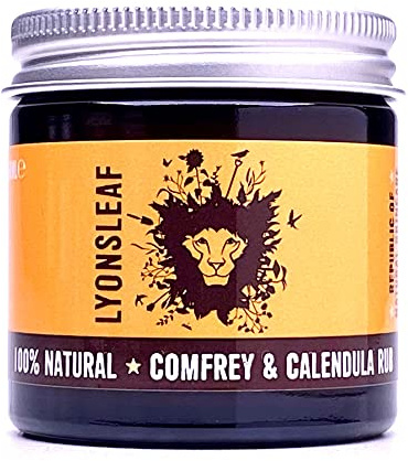 Lyonsleaf 100% Natural Comfrey and Calendula Muscle Rub - for Tired or Achy Muscles and Joints, Delayed Onset Muscle Soreness