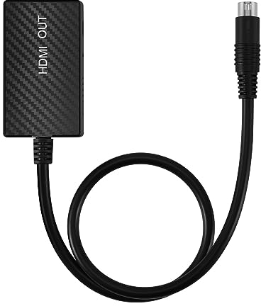 TNP Câble adaptateur convertisseur HDMI compatible Sega Genesis, CD, CDX, 32X, Nomad, Mega Drive 2, Master System pour téléviseurs HD, moniteurs et projecteurs
