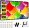 120 inch Projection Screen,GAINVANE 16:9 Foldable Anti-Crease Portable Projector Movies Screens for Home Theater Outdoor Indoor Support Double Sided Projection