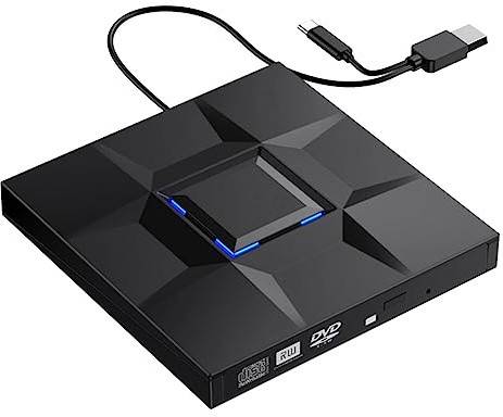 TsoLay Extérieure Lecteur CD et DVD DVD Enregistreur Externe Lecteur CD USB 3.0 C pour PC Portable De Bureau