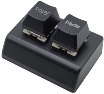 Pinafresa Macro Programming Keyboard RGB Custom 2 Keys Keyboard Mini Copy and Paste OSU Keyboard Gaming Hotswap Keypad Black