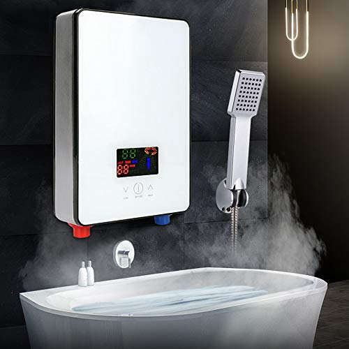 DSYOGX 6,5 KW elektrisk varmvatten genomströmningsvärmare 220 V varmvattenberedare 6 500 W elektrisk varmvatten genomströmningsvärmare med badrum duschsats Ipx4 30–55 ℃