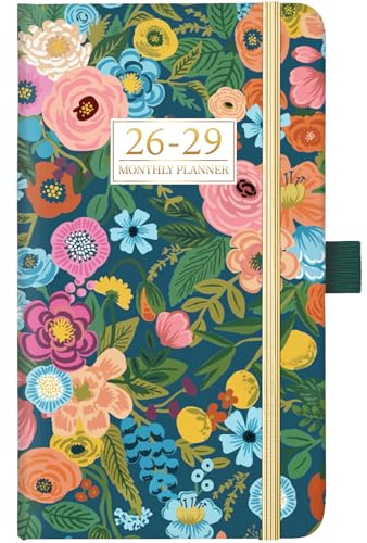 Pocket Calendar 2026-2029 - 3 Year Monthly Planner 2026-2029, Jul. 2026 - Jun. 2029, 6.3 x 3.7, Pocket Planners 2026-2029 with Elastic Closure