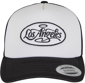 Mister Tee LA Patch Foam Trucker Cap Black/White/Black, one Size