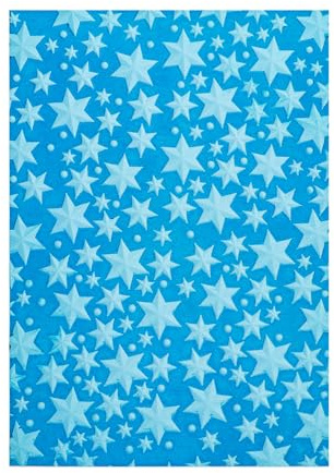 BAOFALI 3D Embossing Folder for Card Making,Star Plastic Texture Fades Embossing Folder Template for Scrapbooking Cardstock Album DIY Decoration Paper Crafting 6.3x4.5inch
