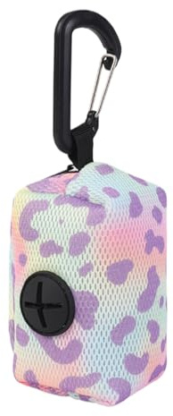 Sacs À Crottes Pour Chiens - Distributeur De Sacs À Crottes Pratique, Sac De Rangement Avec Mousqueton, Pochette À Fermeture Éclair Pour Sacs À Déchets, Support De Sac À Crottes Pour Promenade De Chie
