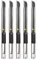 Gebildet Lot de 5 Couteaux de Coupe Autobloquants pour Droitier et Gaucher/Lames Cassables noires de 9mm / Couteau à lame 60 ° / Couteau utilitaire/Couteau SS