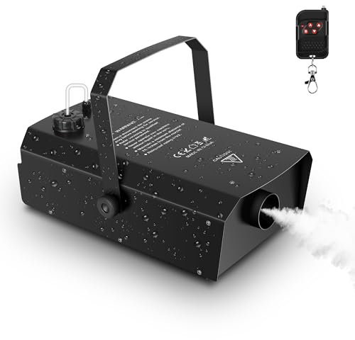 Telbum 1500 Watt Nebelmaschine Außen-Nebelmaschine mit Fernsteuerung, DMX512, Timer, Wasserdichtes Design, Professionelle Räuchermaschine Fog Maschine für DJ Bühne Party Hochzeit Halloween