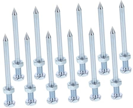 GALPADA 12 Piezas Clavos de Metal para Zapatos Aireadores de Césped Púas Resistentes para Aireación Profunda de Suelo Repuestos Duraderos para Herramientas de Jardinería y de Césped
