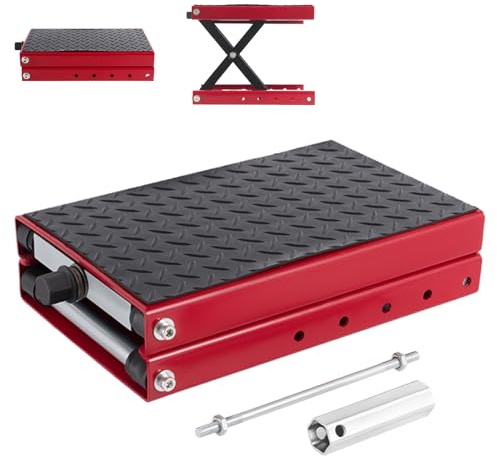 xowwyue Cric Ciseau pour Moto - Élévateur Ciseaux Portable pour Quad | Accessoires De Table Compacts Et Robustes pour L'Entretien des Scooters Et Quads en Atelier