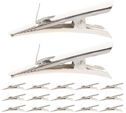 Homoyoyo Pinzas Metálicas Tipo Cocodrilo de 4,5 Cm, Paquete de 150 Unidades, Clips de Resorte para Manualidades, Sujetar Fotos y Cabello, Portafotos para Decoración y Bricolaje en Hogar