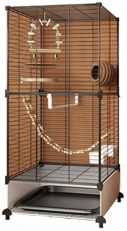 Flight Cages Luxury Villa Bird Cage for Parrots Complete New Type Birdhouse & Nest