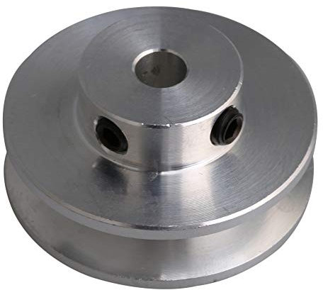 31x15x5 MM Silber Aluminiumlegierung Einzelnut 5 MM Feste Laufrolle für Motorwelle 3-5 MM PU Rundriemen