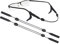 2 Stück Verstellbare Brillenbänder, Brillenband Verstellbar, Wasserdichtes Brillenhalter Zubehör für Sport und Alltag - für Damen,Herren, Kinder, Anti-Rutsch-Brillenkette für sicheren Halt, Schwarz
