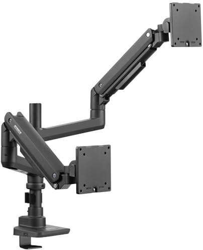 SpeaKa Professional SP-MM-980 Monitorfäste 2 Skärm(ar) 43,2 cm (17) - 124,5 cm (49) Svart Justerbar i höjd, Tiltbar,